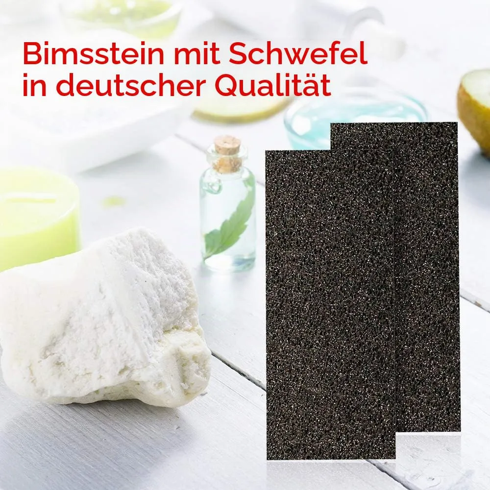 Titania Schwefel-Bims extra hart Bimsstein schwarz 9,5 cm