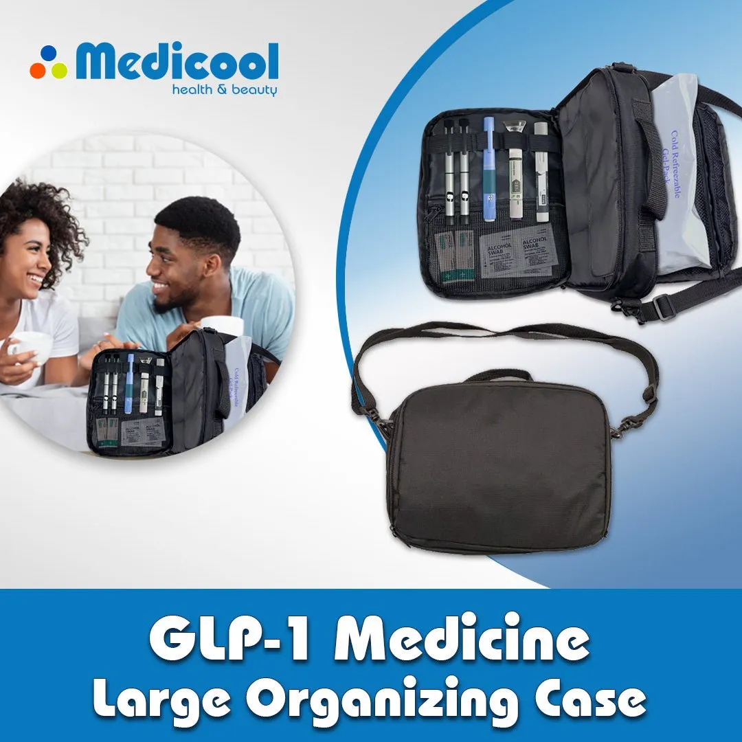 Medicool GLP-1 Kühltasche Groß mit Kühlakku