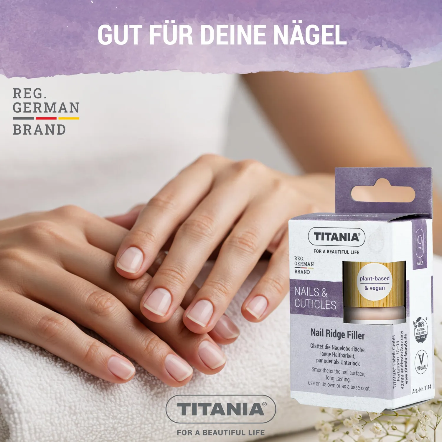 Titania Ridge Filler Nagellack Rillenfüller 12 ml