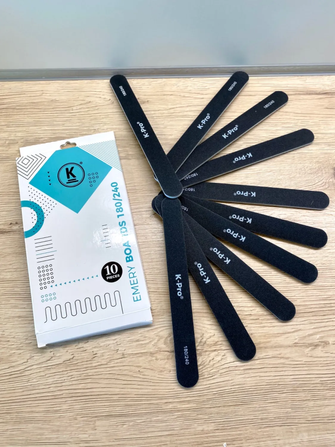 K-Pro Sandblatt Nagelfeile 180/240 10er Set