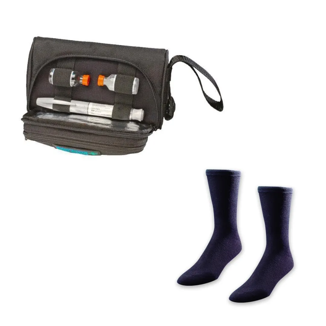 Medicool PenPlus Kühltasche + Socken M schwarz Set