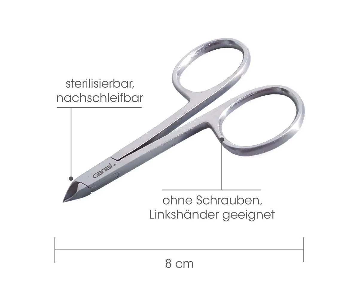 Canal Hautzange Scherenform 5 mm rostfrei 8 cm