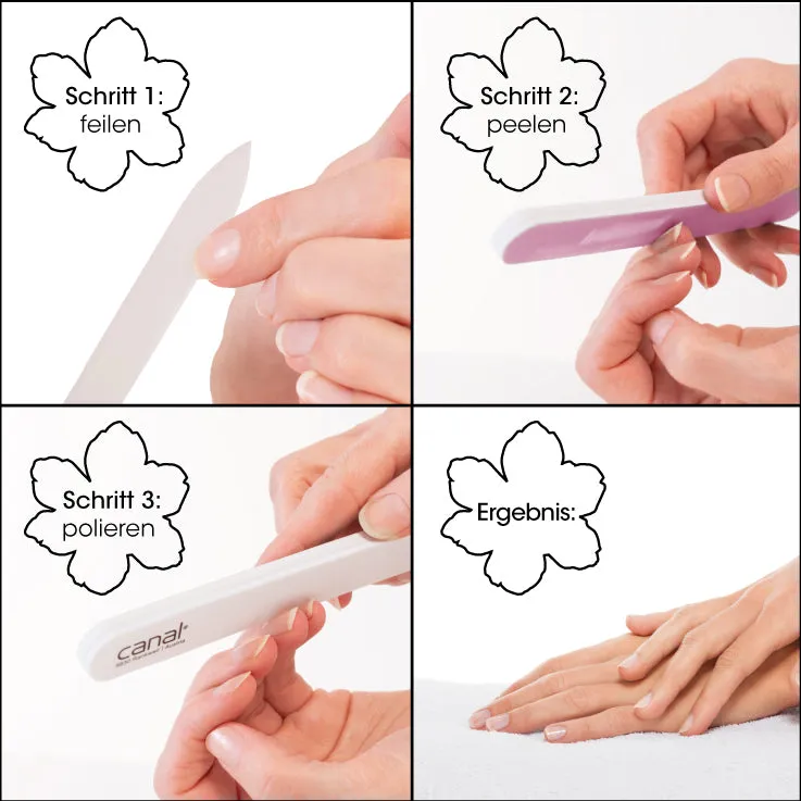 Canal Polierfeile 4061 Nagelfeile 2er-Pack Glanz