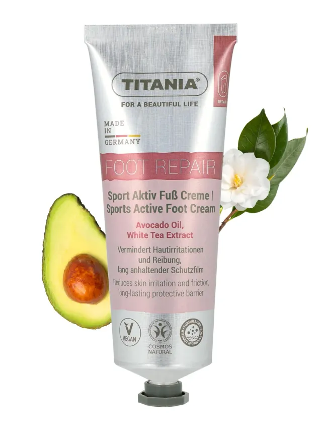 Titania Sport Aktiv Fußcreme 75 ml 2er Pack vegan