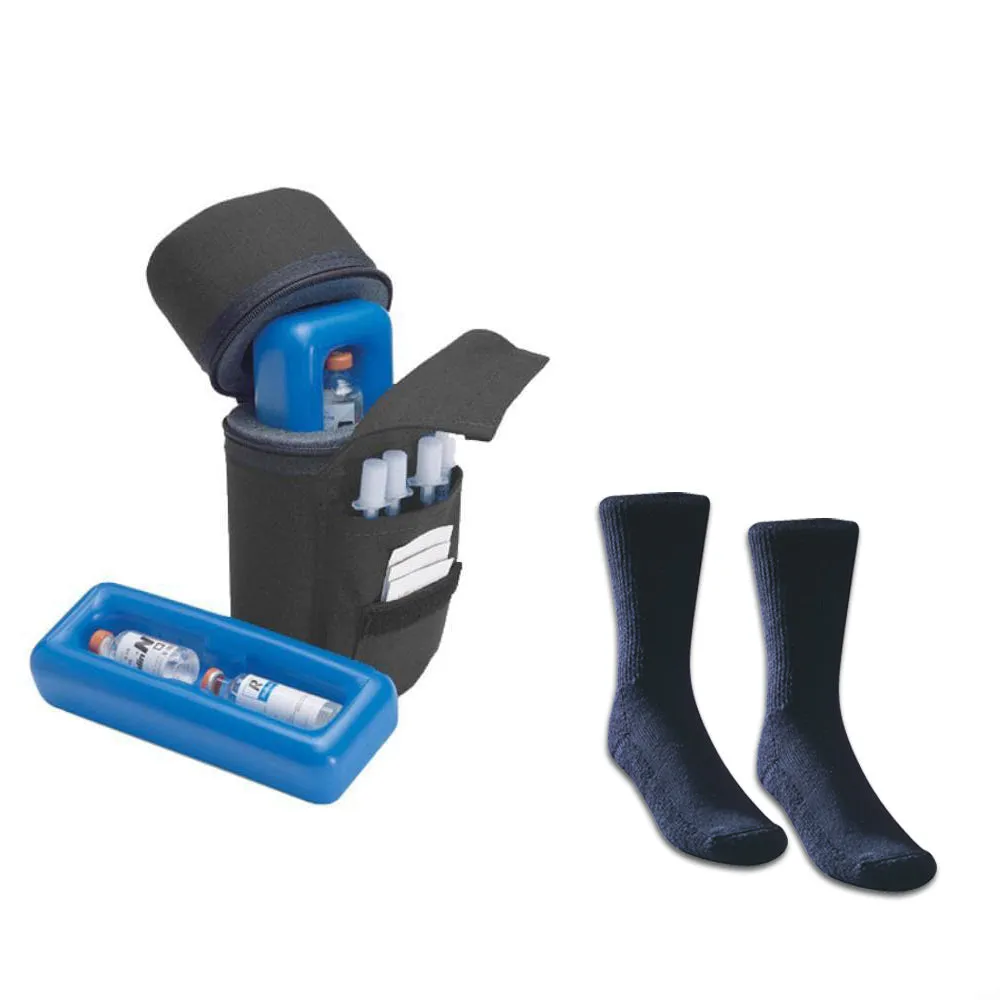 Medicool Insulin Protector Case Diasox Set Blau Kühltasche