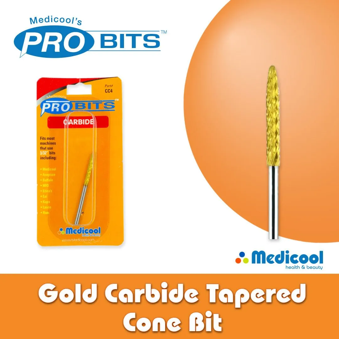Medicool CC4 Gold Carbide Kegelbit einzeln