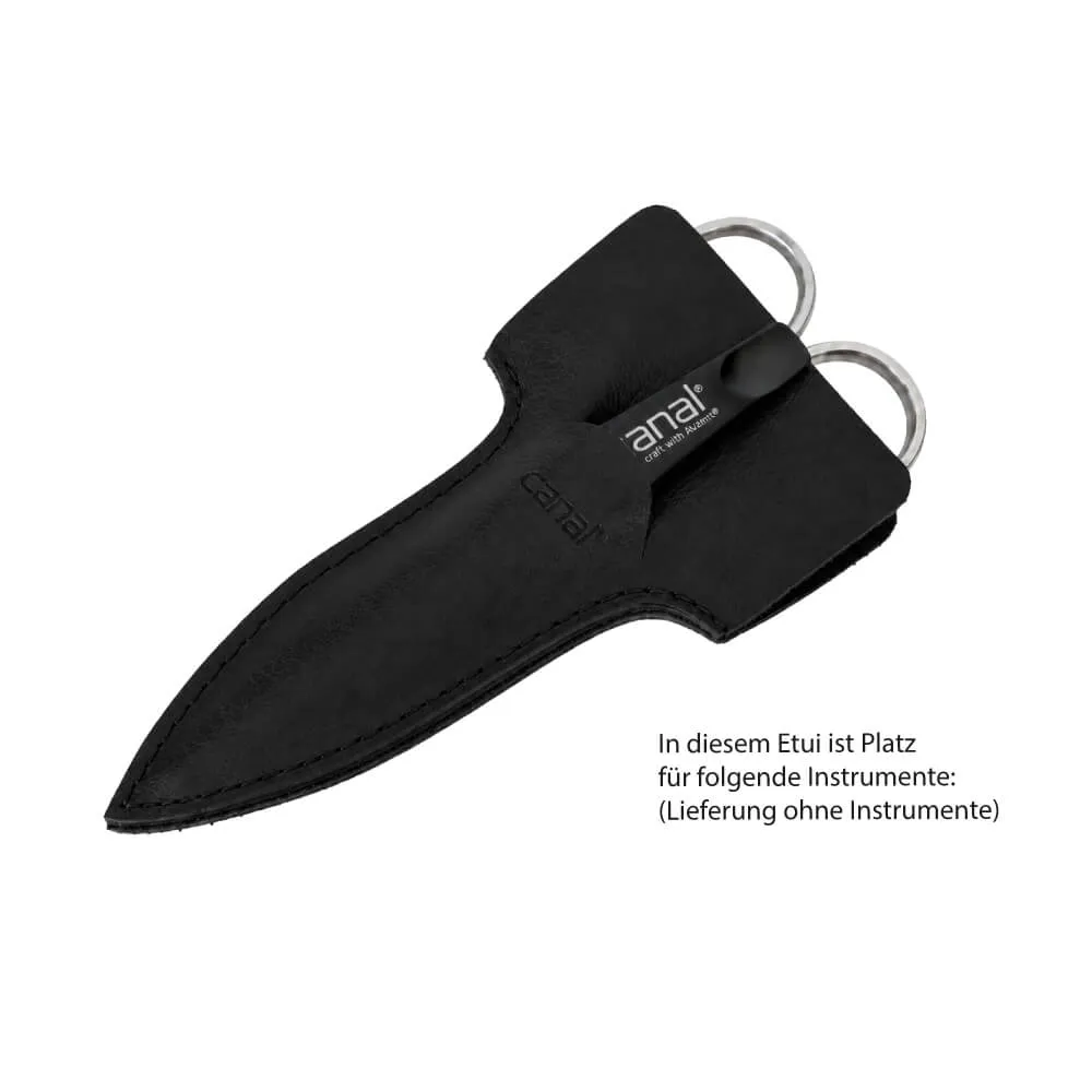 Canal Instrumente 5310 Scheren-Etui Leder leer Cognac