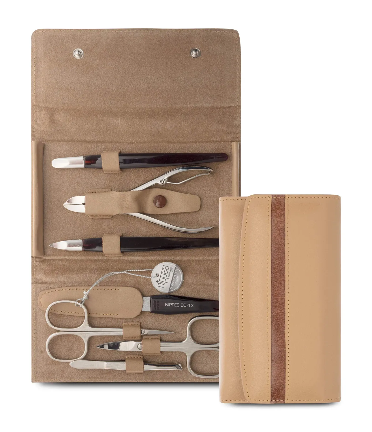 Nippes Solingen Premium Line Gap Maniküre Set 7-teilig beige