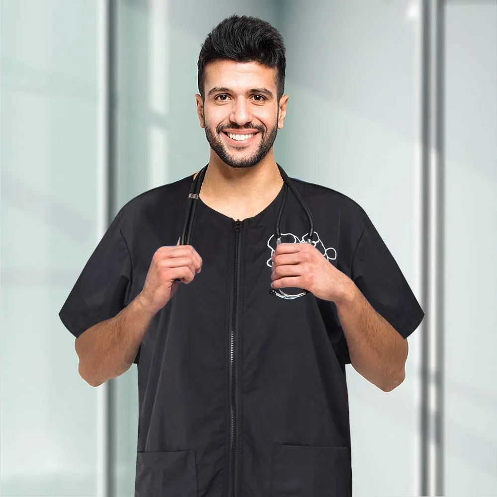 Noverlife Kurzarm Groomer-Kittel XL wasserdicht antistatisch