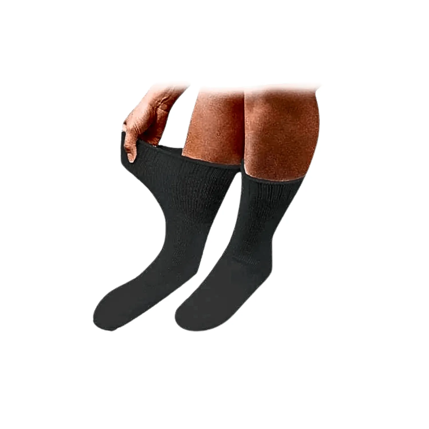 Medicool DiaSox Plus Diabetikersocken Schwarz L Einzelpack Baumwolle