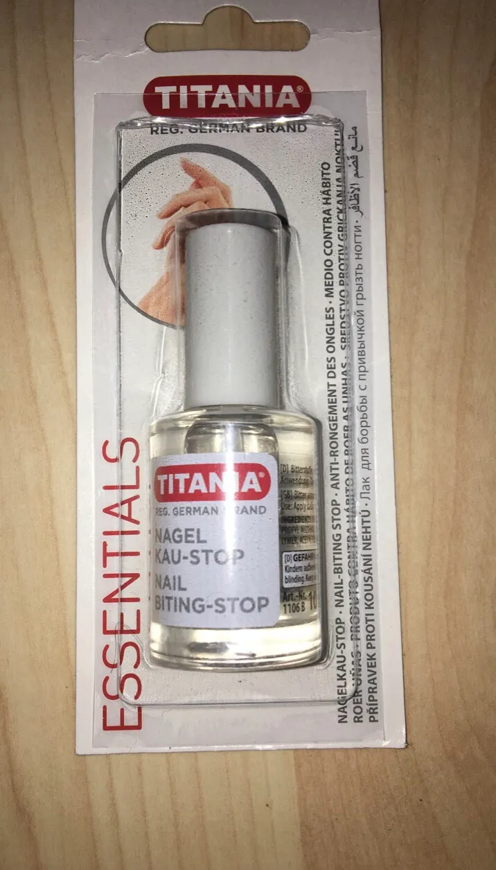 Titania Nagel Kau-Stop Lack 10 ml 2er Pack bitter