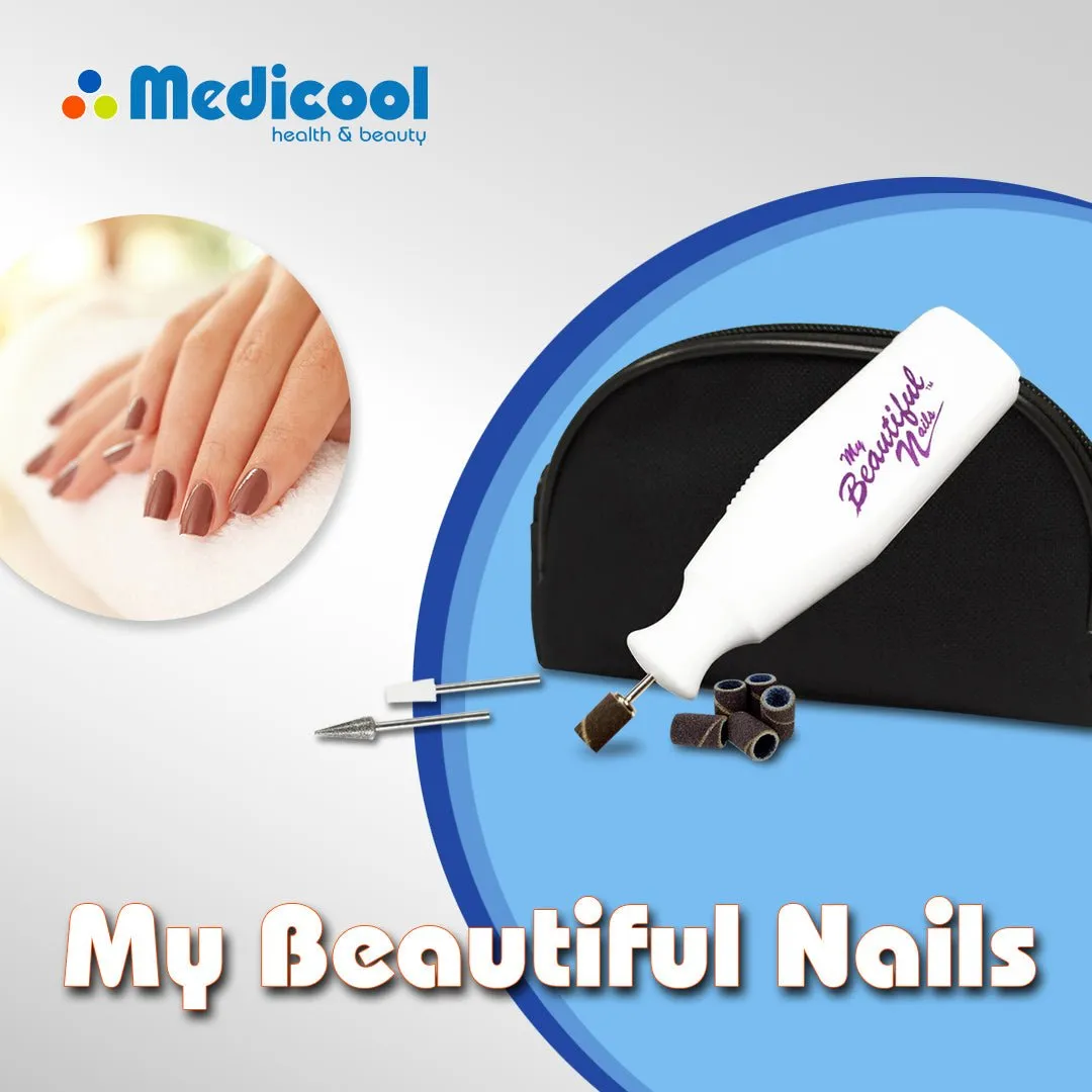 Medicool My Beautiful Nails Nagelfräser Set Batterie Hand Fuß