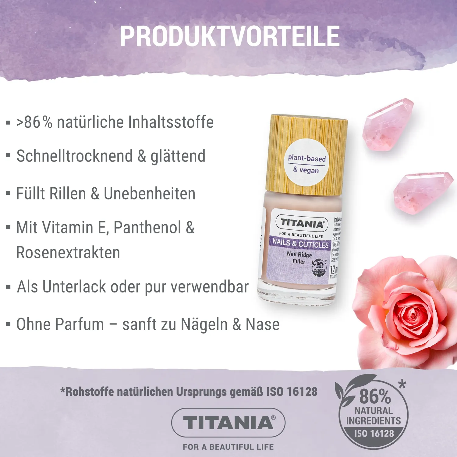 Titania Ridge Filler Nagellack Rillenfüller 12 ml