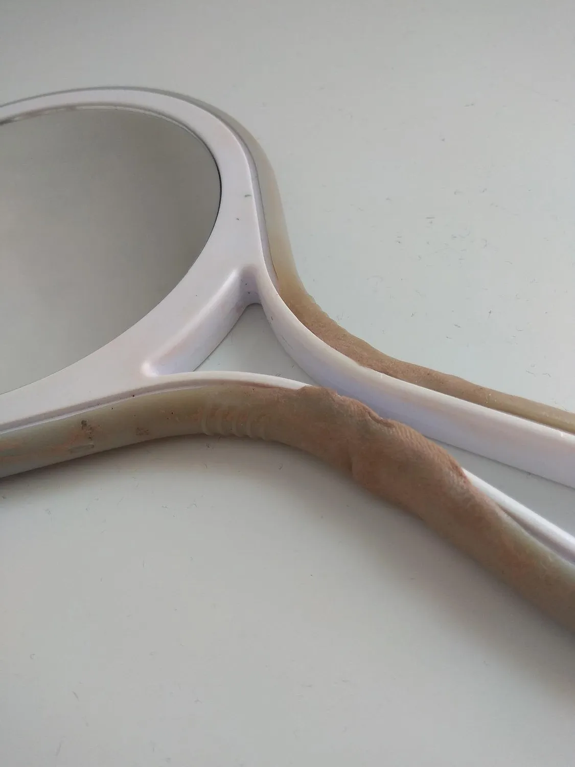 Titania Handspiegel 5-fach Vergrößerung grau 27 cm
