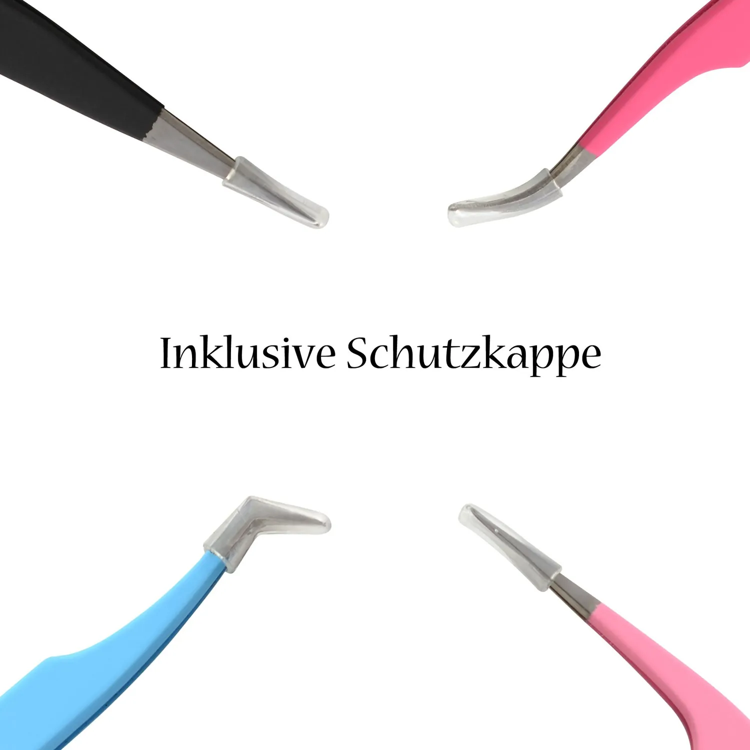K-Pro 4er Pinzetten Set Edelstahl mit Etui rostfrei