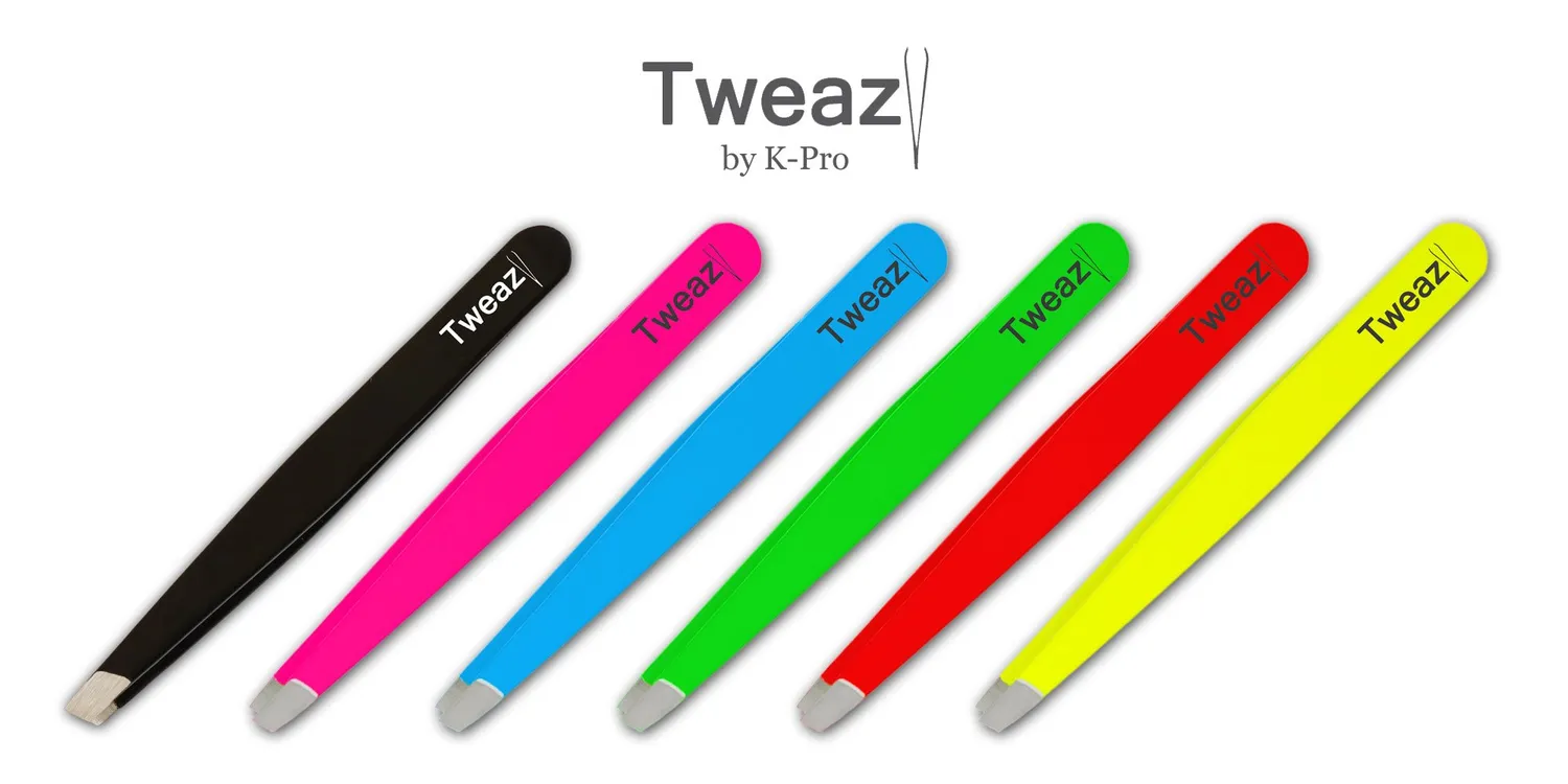 K-Pro Tweazy Pinzette schräg Edelstahl 9,5 cm