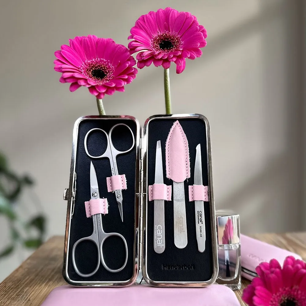 Canal 5374 Maniküre-Set Leder 5-teilig Rosa