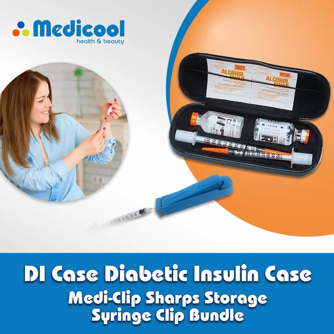 Medicool D.I. Case Black Medi-Clip Set Diabetes