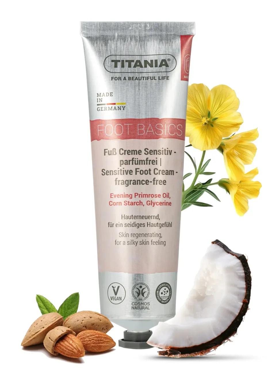 Titania Sensitiv Fußcreme 100 ml parfümfrei vegan