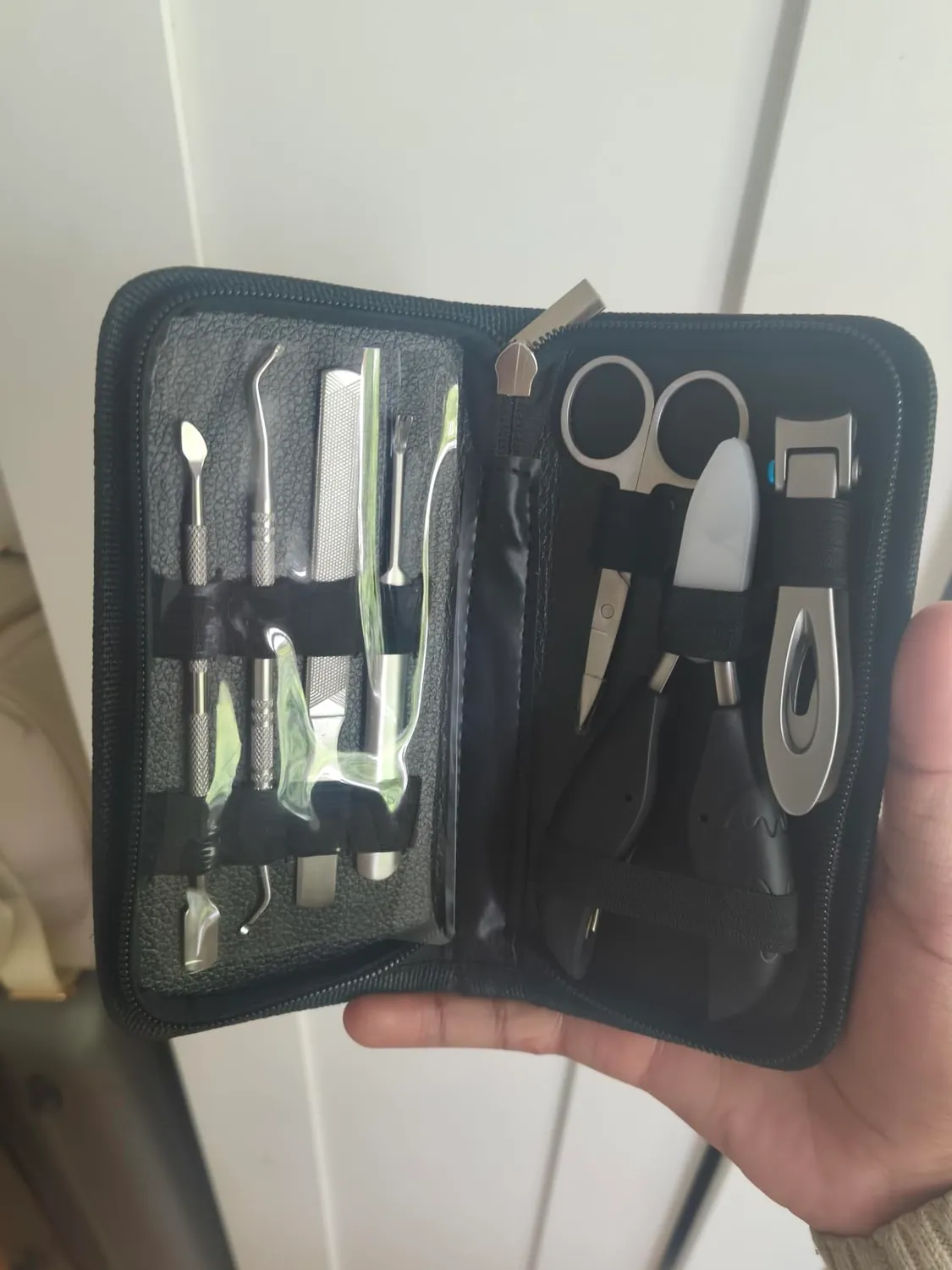 INXEN Profi Nagelknipser Set 7-teilig Rot für dicke Fußnägel