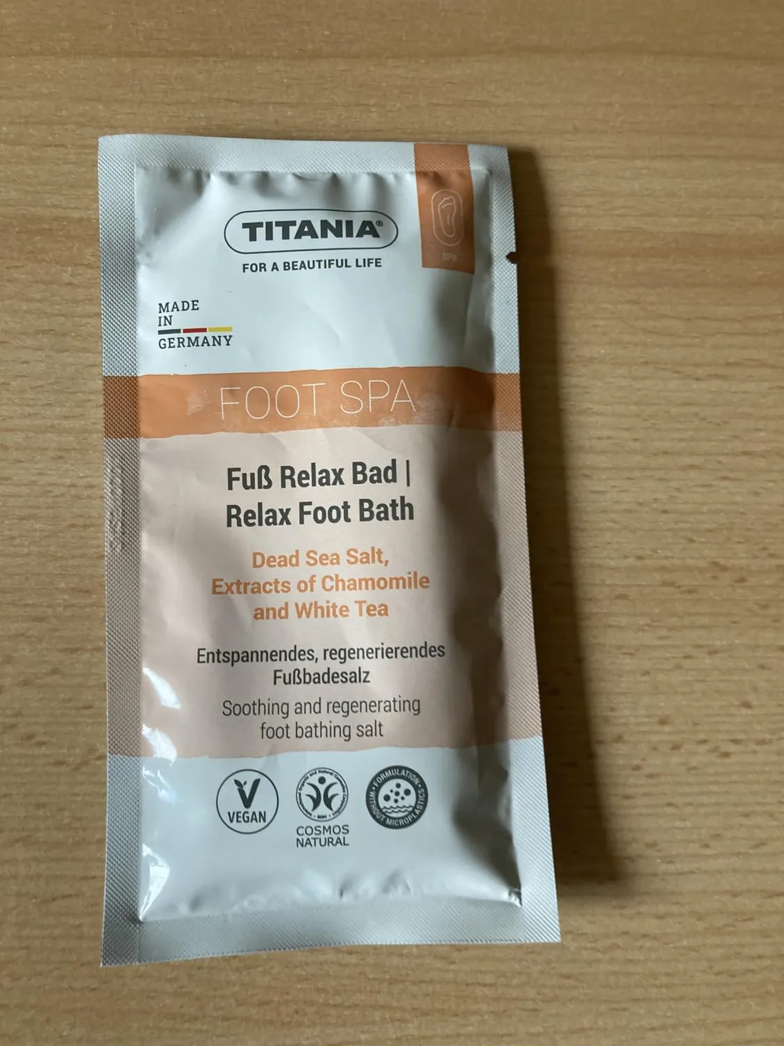 Titania Urea Fußbadesalz 25% 270 g Glas Mandelöl