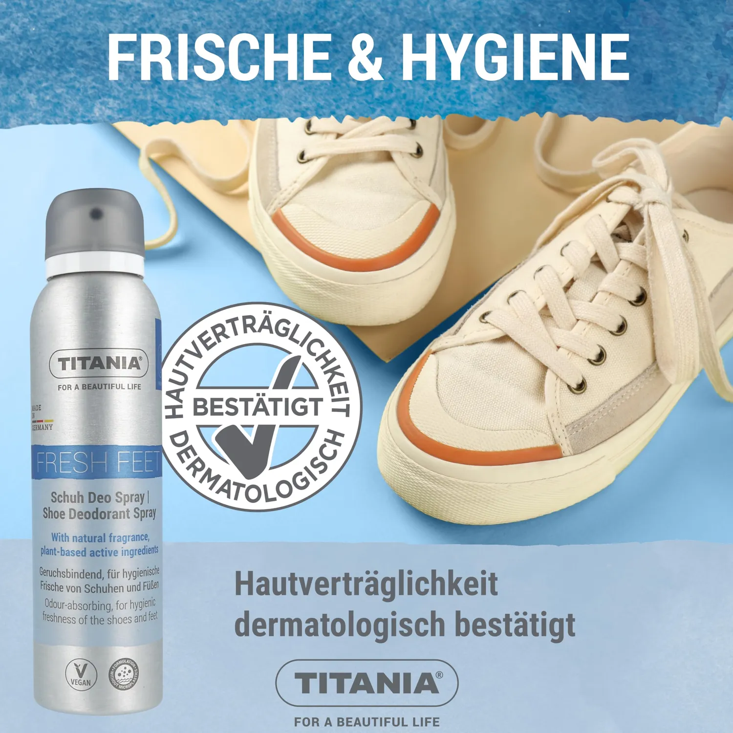 Titania Schuh Deo Spray Zitrone 150 ml vegan