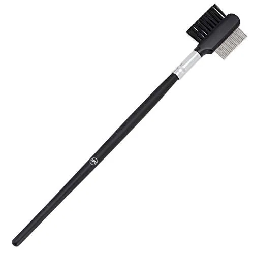 K-Pro 2-in-1 Augenbrauenbürste Wimpernkamm Metall Stylingtool