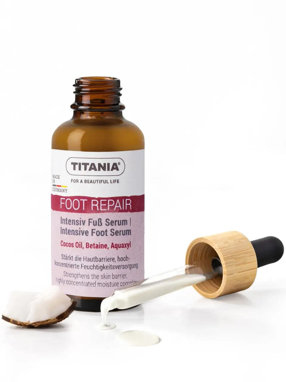 Titania Intensiv Fußserum 30 ml Kokosöl vegan