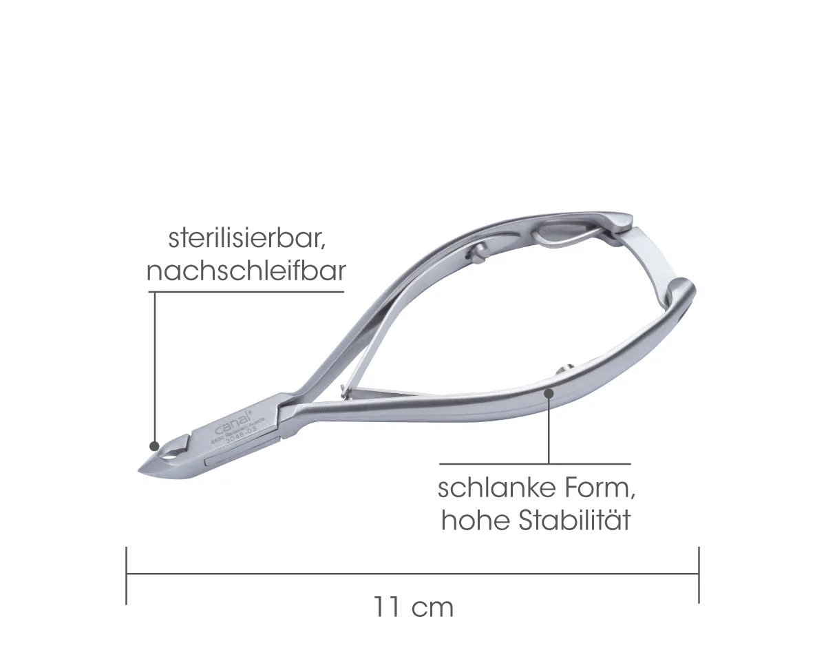 Canal Hautzange 5 mm Nagelhautzange rostfrei 11 cm