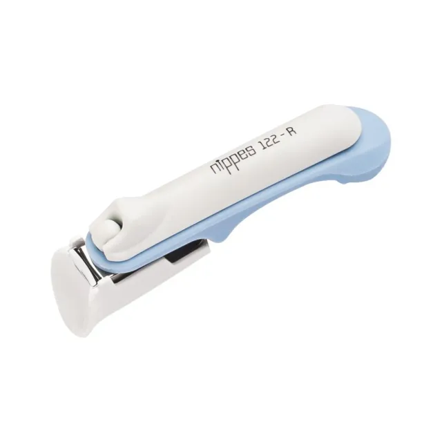Nippes Solingen Baby Nagelknipser Blau 8 cm abgerundet