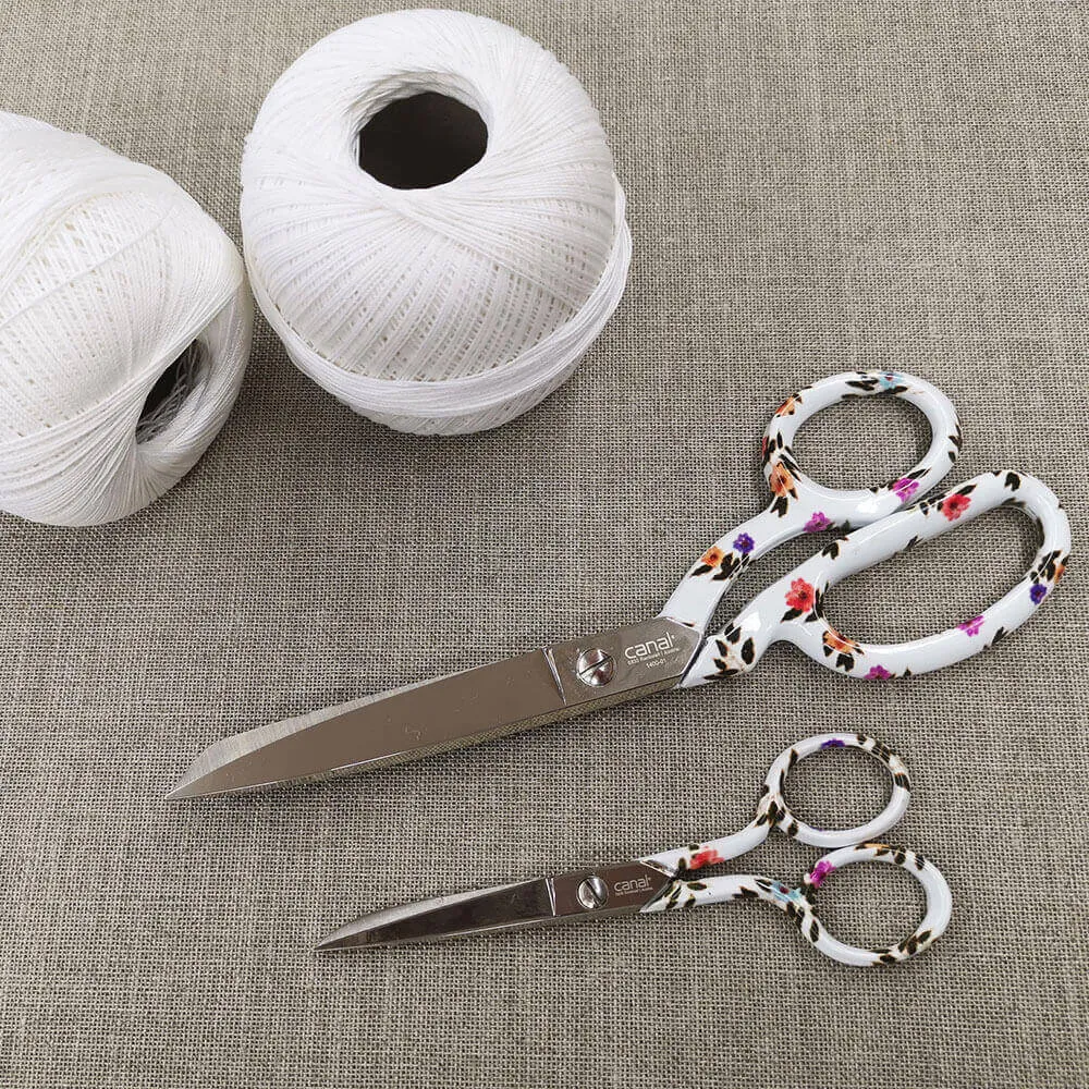Canal Schneiderschere Blumen Carbonstahl 21 cm Etui