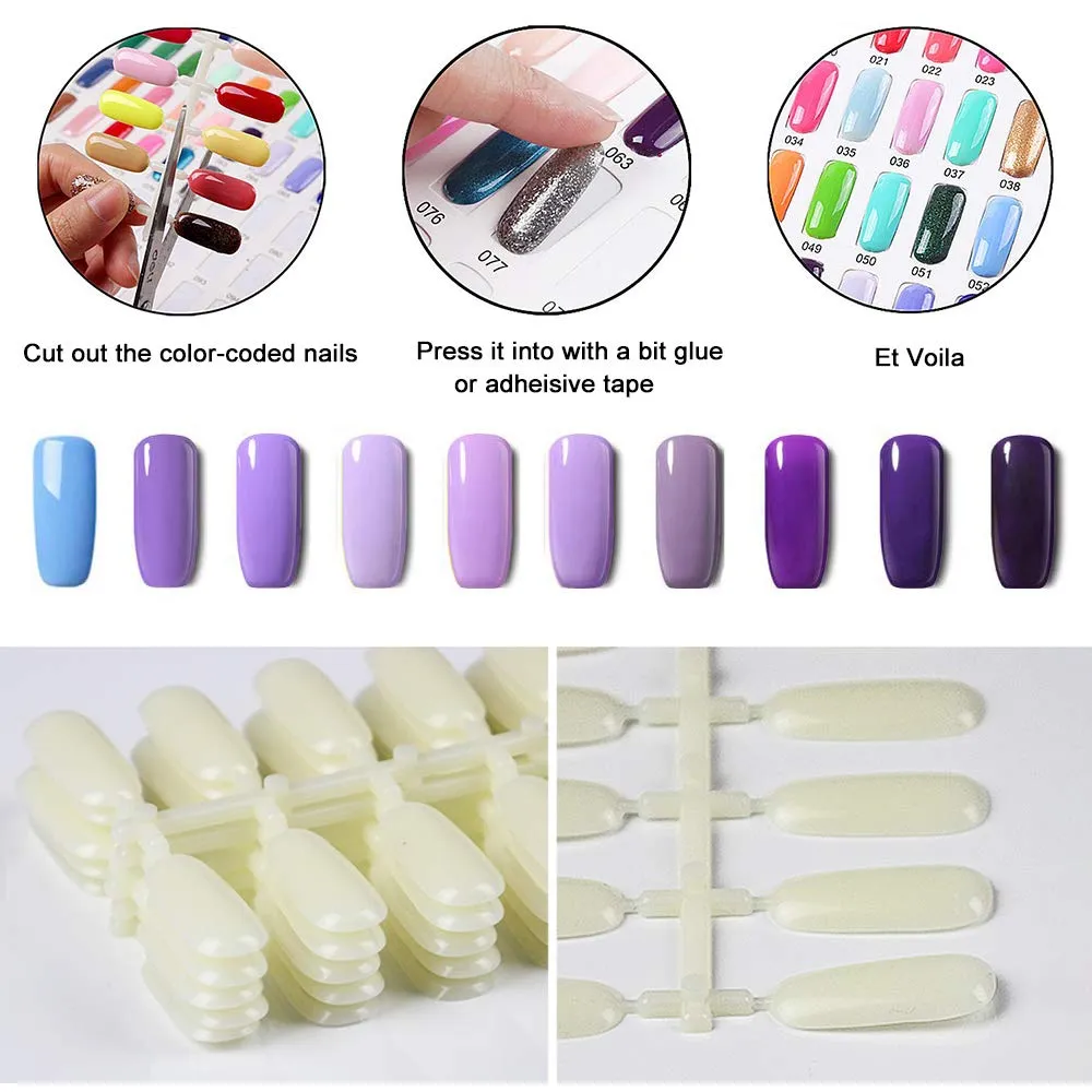 Noverlife Nagelspitzen flach Display 600 Stück 2,5 cm