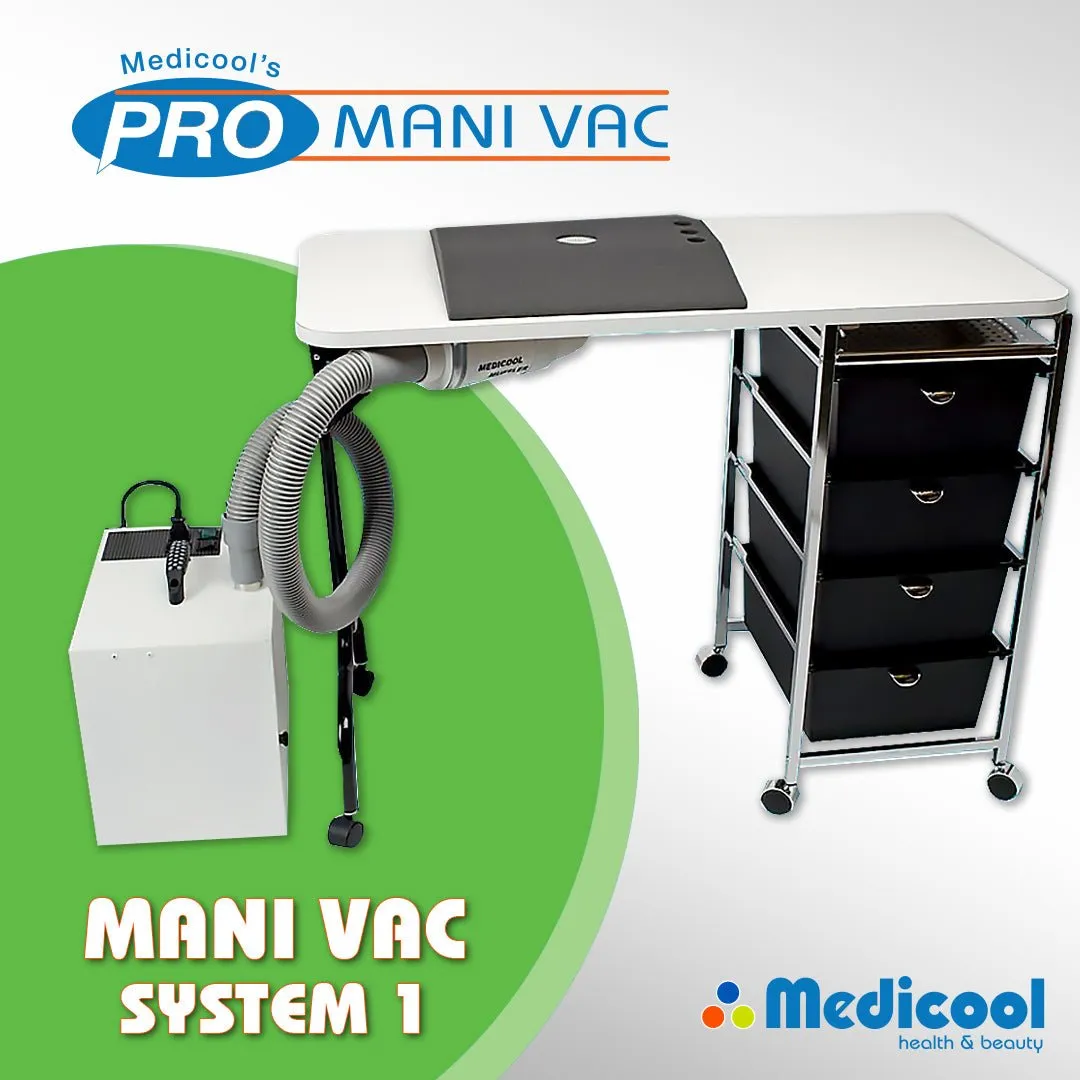 Medicool ManiVac System 1 Absaugung Podologie 120 cfm