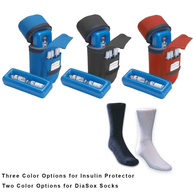 Medicool Insulin Protector Case Diasox Set Blau Kühltasche