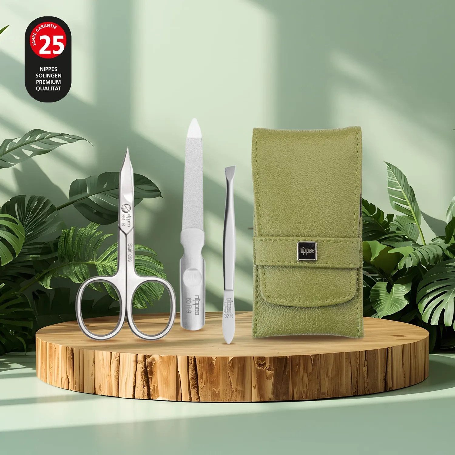 Nippes Solingen Verde Maniküre-Set 3-teilig Eukalyptus vegan