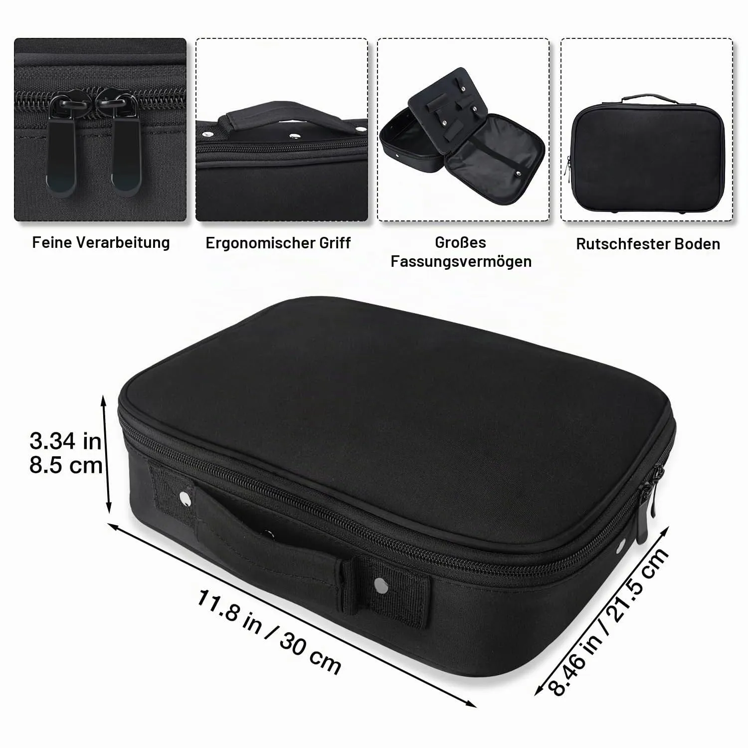 Noverlife Friseurtasche Schwarz Organizer groß