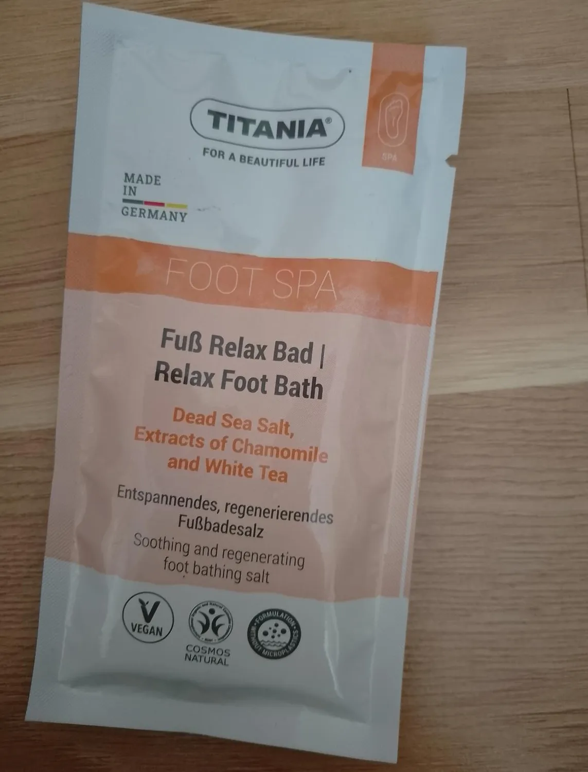 Titania Urea Fußbadesalz 25% 270 g Glas Mandelöl