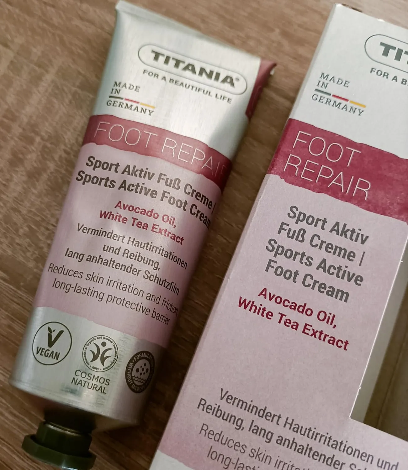 Titania Sport Aktiv Fußcreme 75 ml 2er Pack vegan