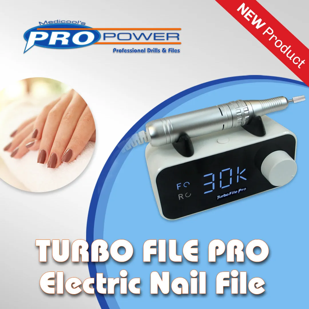 Medicool TurboFile Pro Nagelfräser Weiß LCD 30000 U/min