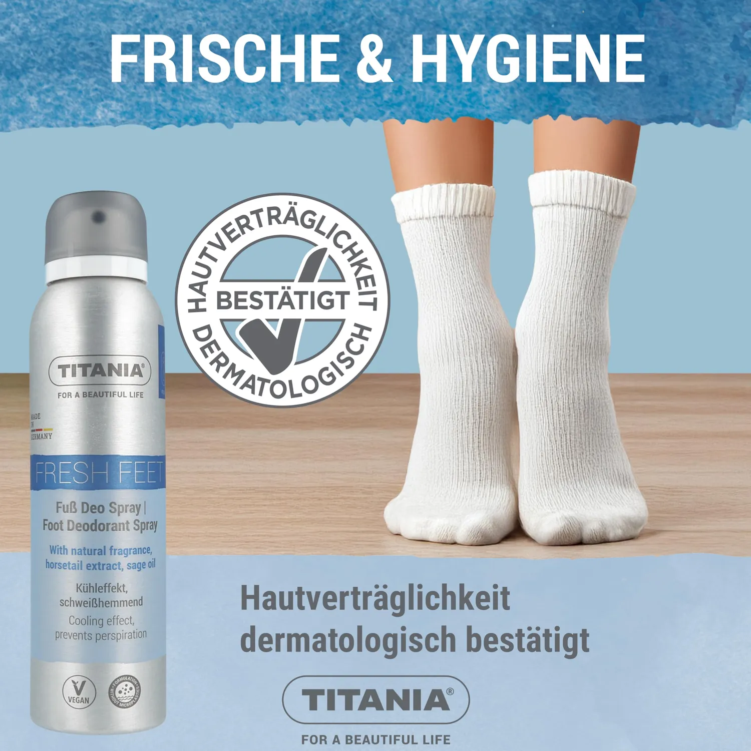 Titania Fuß Deo Spray zitrisch-frisch 150 ml vegan