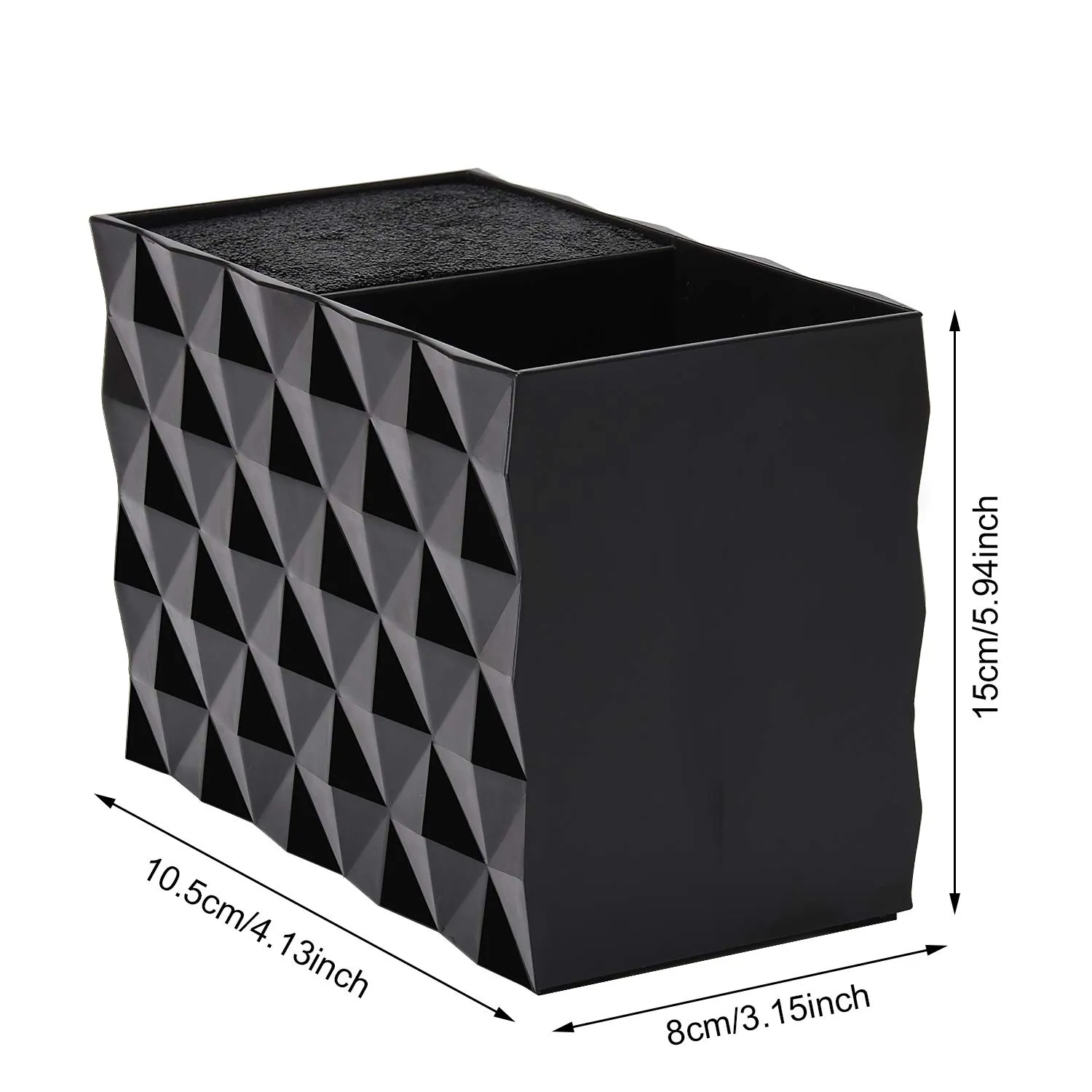 Noverlife Scherenhalter Aufbewahrungsbox Schwarz 14x8,9 cm