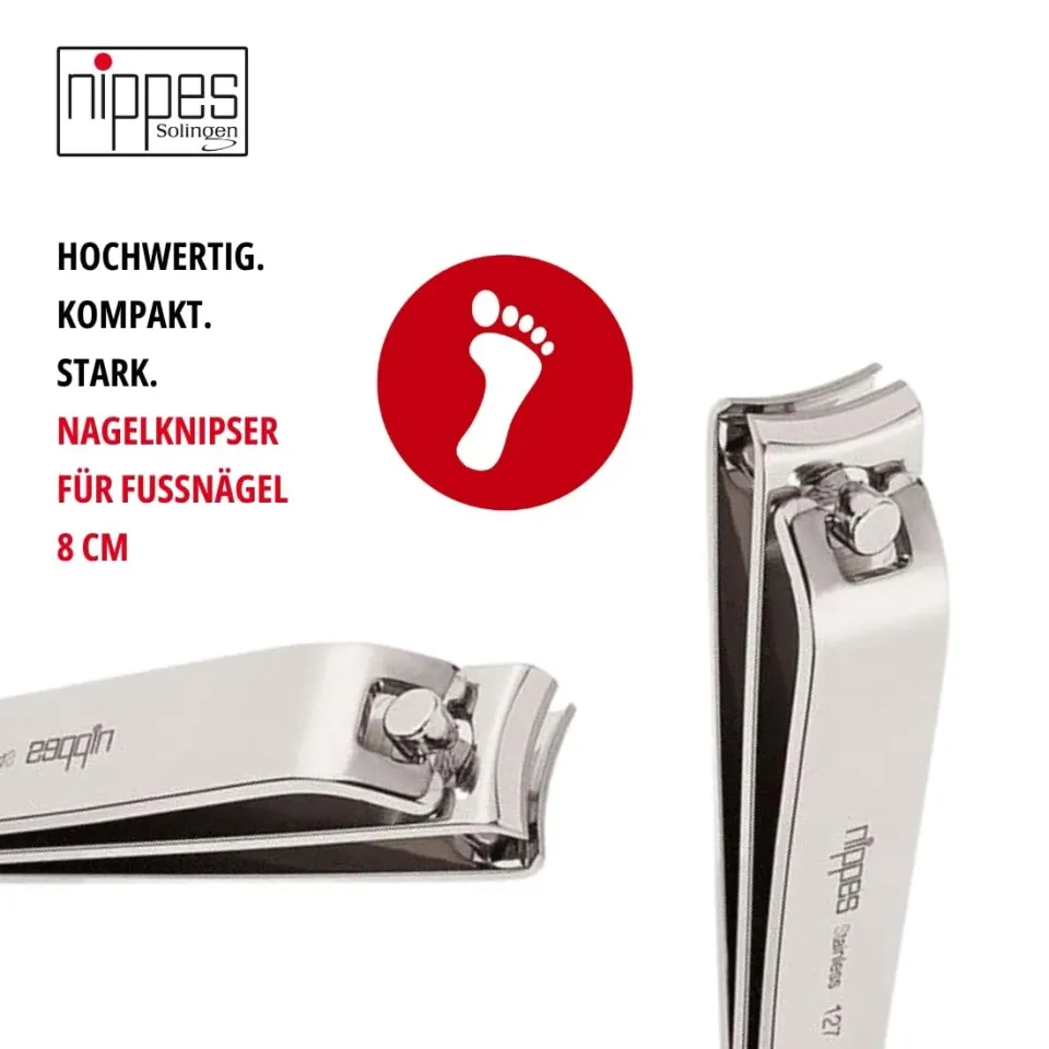 Nippes Solingen Classic Fuß-Nagelknipser 80mm vernickelt