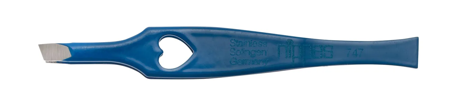 Nippes Solingen Pinzette schräg 8 cm rot Herz