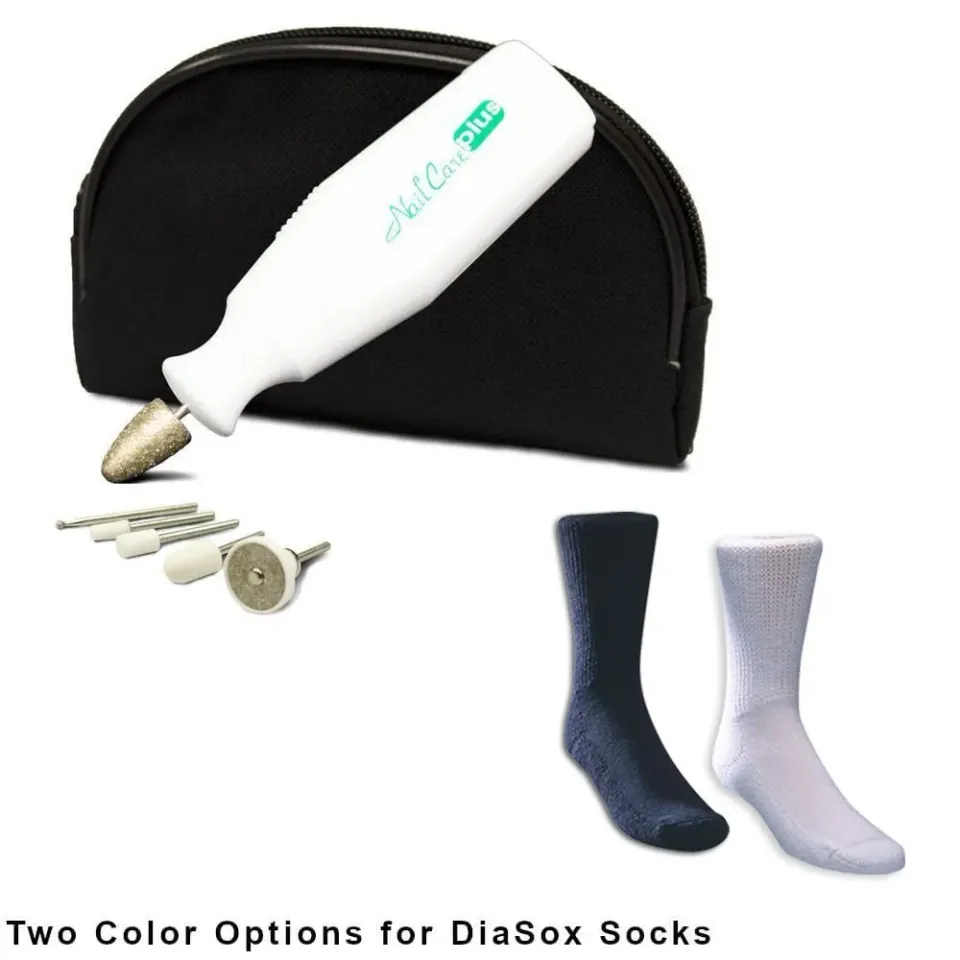Medicool NailCare Plus Pediküre-Set mit DiaSox Socken Bundle