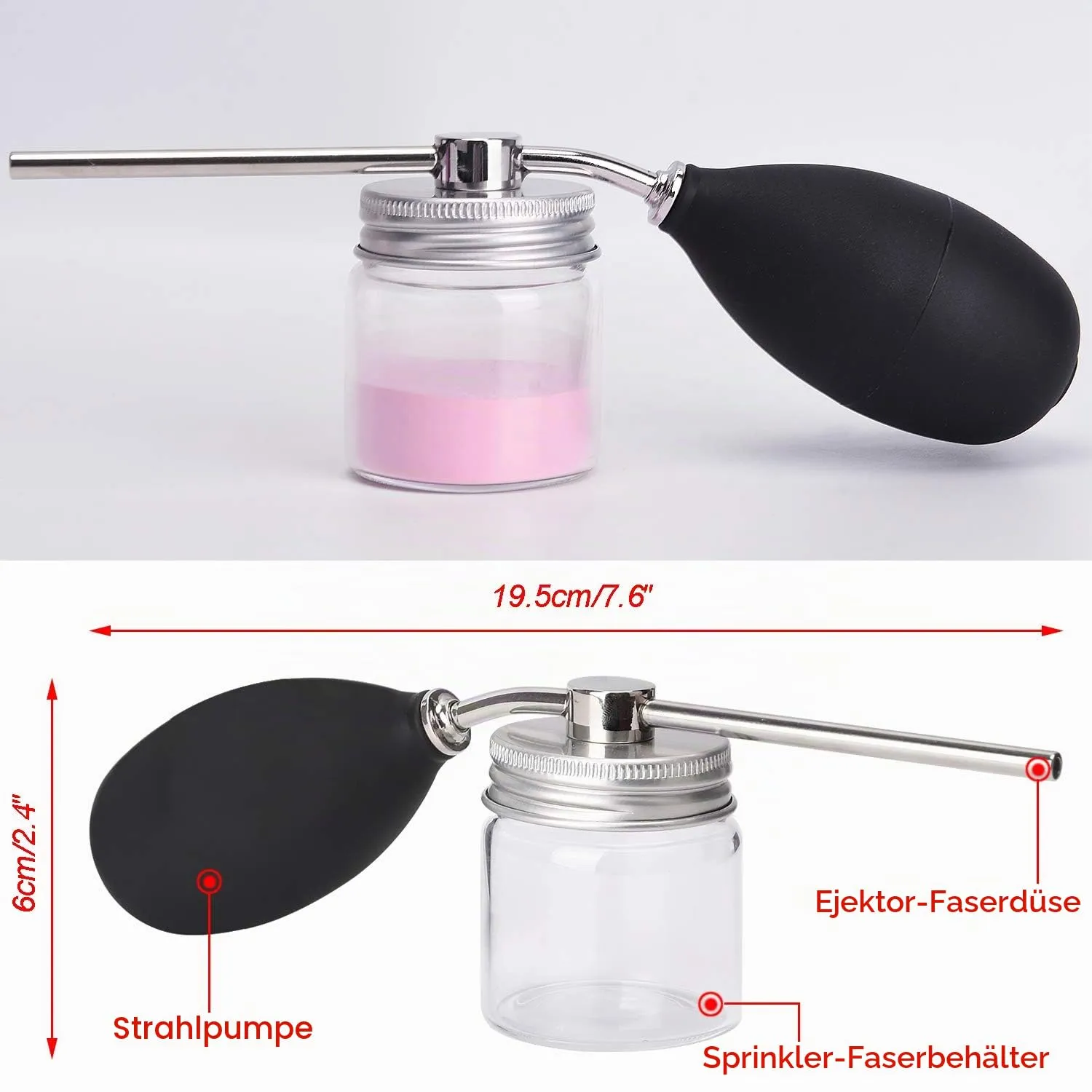 Noverlife Puder-Sprayflasche Friseur Pumpzerstäuber