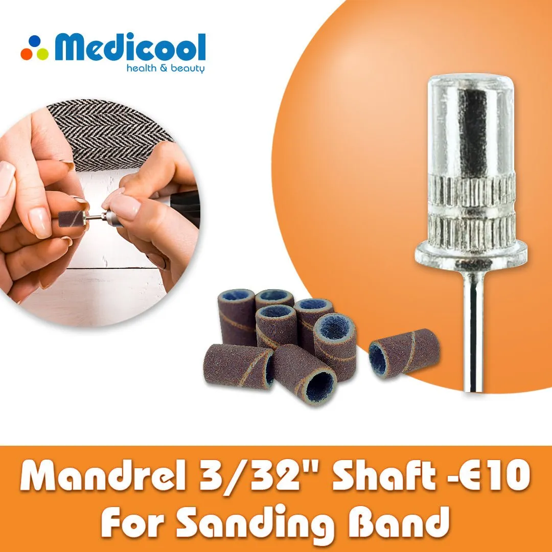 Medicool E10 Schleifband-Dorn 3/32 Zoll Single
