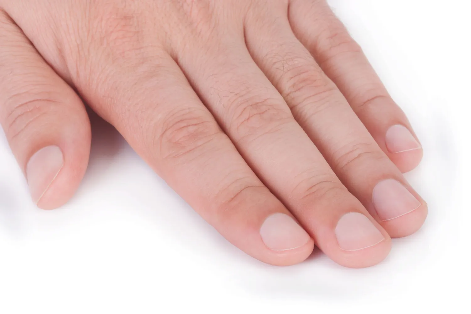 K-Pro Fingernagelschere gebogen Weiß extra scharf