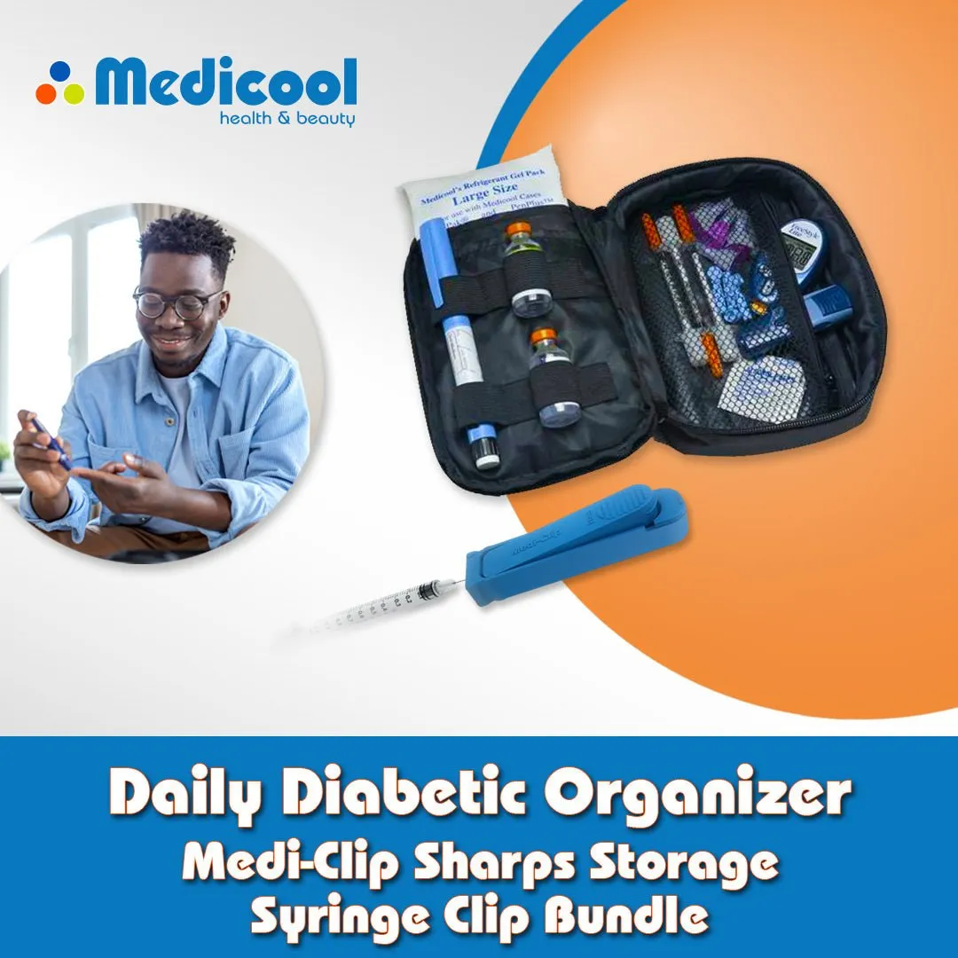 Medicool Daily Diabetic Organizer Kühltasche + MediClip Set