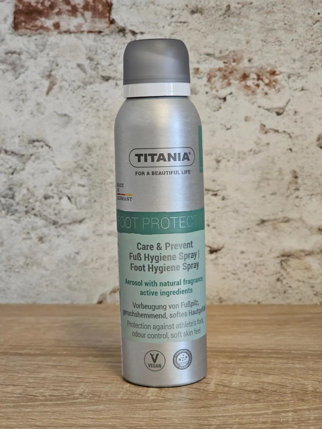 Titania Fußspray 150 ml Teebaumöl vegan mikroplastikfrei