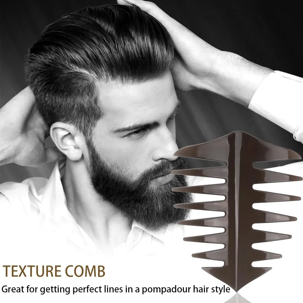 Noverlife Herren Stylingkamm Kunststoff 5er Set schwarz